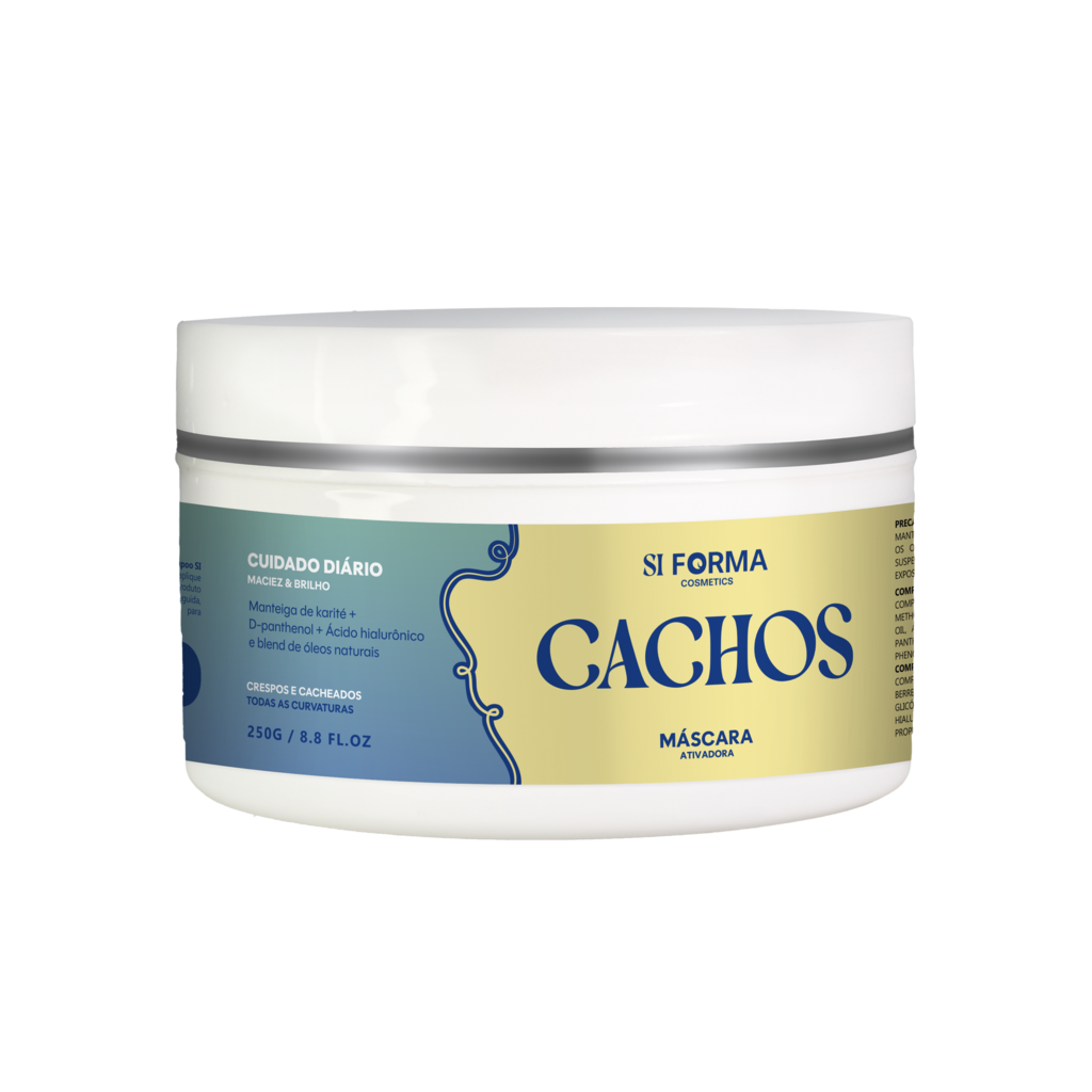 Kit Cachos Ativador Gelatina Modeladora e Máscara Hidratação e Nutrição 3 Produtos