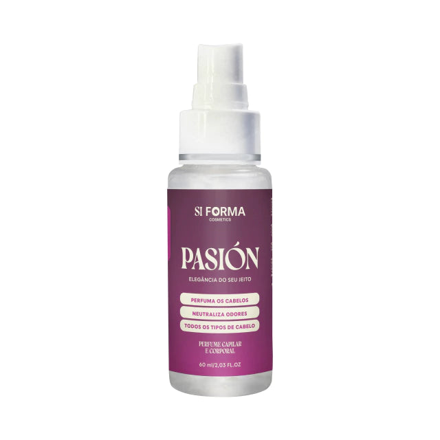 Kit Cachos/Crespos definidos + Perfume Capilar e Corporal Pasion 6 Produtos
