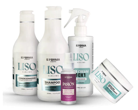 Kit Lisos Sublime + Perfume Capilar e Corporal Pasion 5 produtos