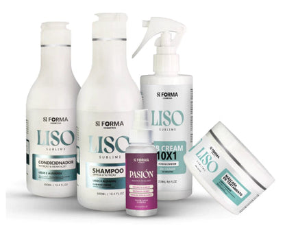 Kit Lisos Sublime + Perfume Capilar e Corporal Pasion 5 produtos
