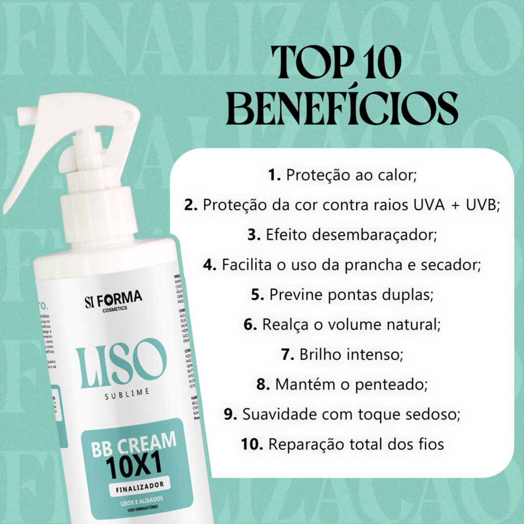 Spray Fluído Protetor Térmico Leave-in Liso Sublime Anti Frizz Desembaraçante 250ml