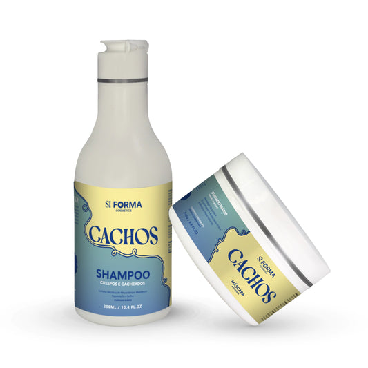 Shampoo Cachos Máscara Hidratação e Nutrição Tratamento Capilar Definição